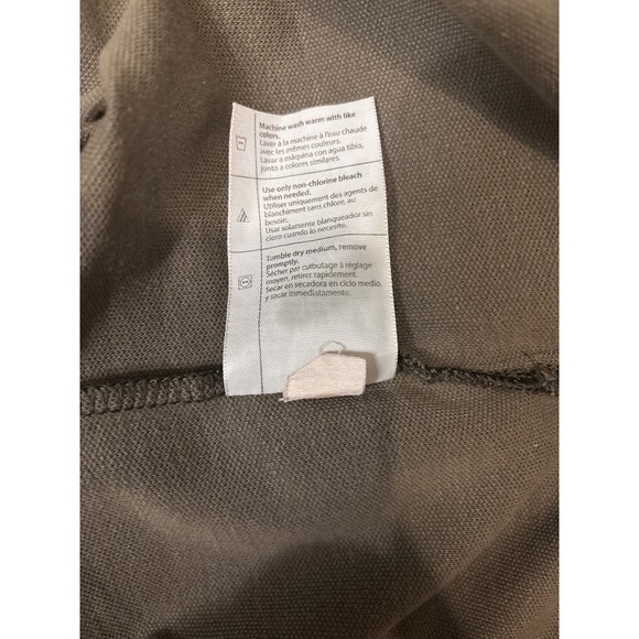 Carhartt XL Mens Polo Shirt‎ Workwear Pocket Relaxed Fit Olive Green - Picture 6 of 11